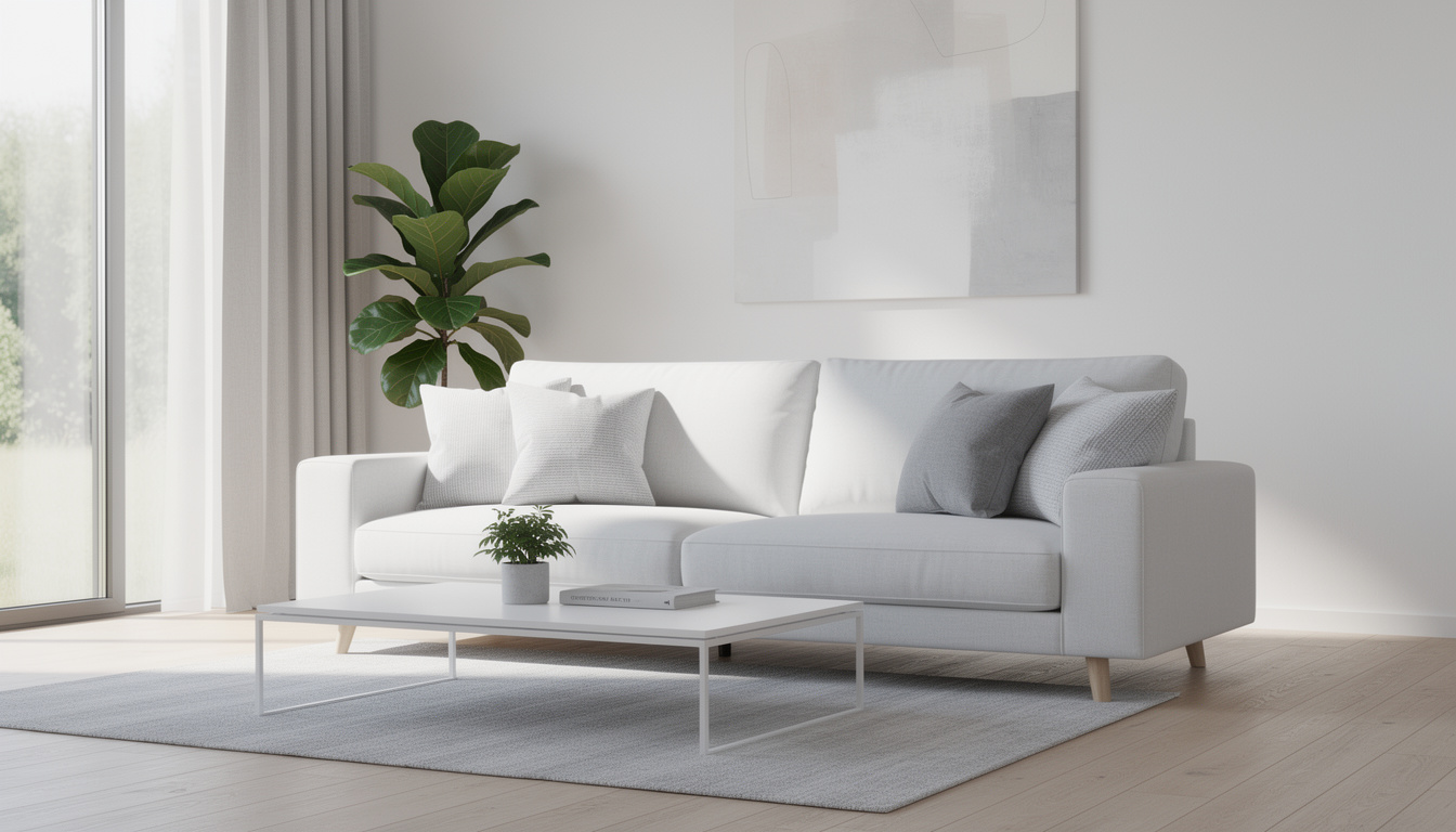 découvrez notre canapé convertible blanc et gris, le parfait équilibre entre style moderne et fonctionnalité, idéal pour sublimer et optimiser votre salon.