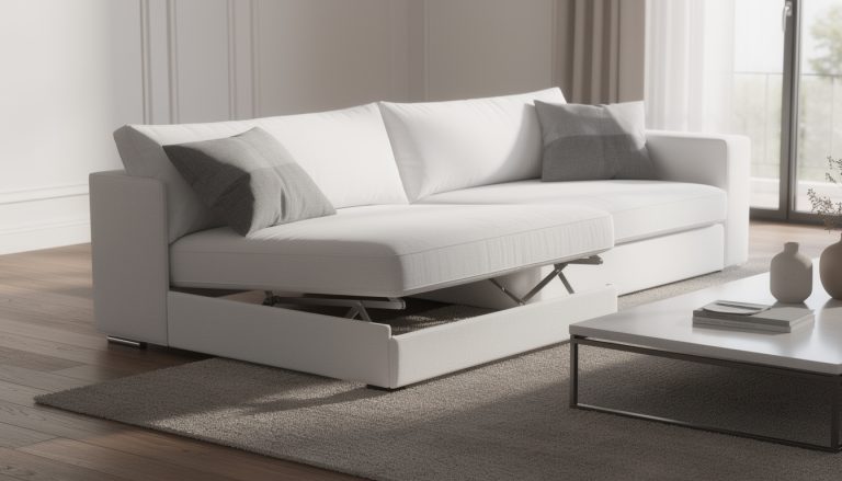 découvrez notre canapé convertible blanc et gris, alliant élégance et praticité pour optimiser l'espace et sublimer votre salon avec style.