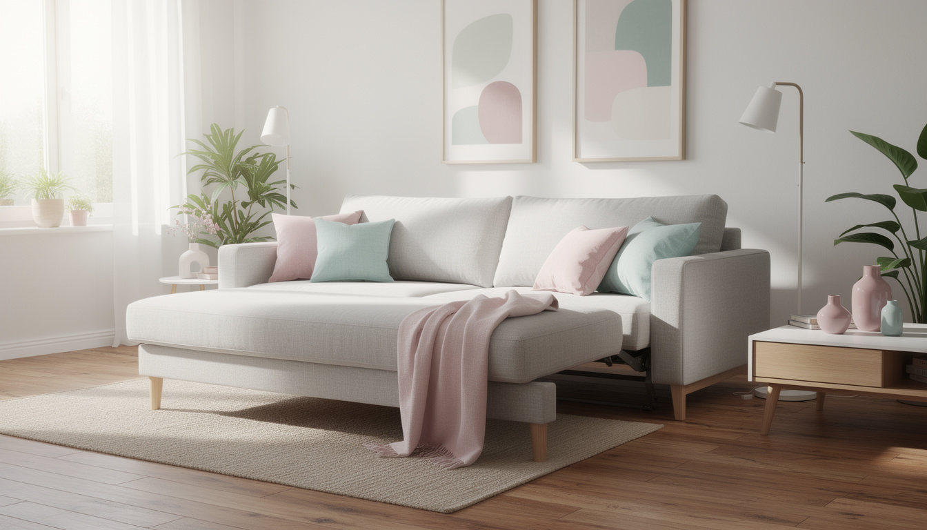 découvrez notre canapé convertible scandinave, l'alliance parfaite du style épuré et de la fonctionnalité pour sublimer votre salon tout en optimisant l'espace.