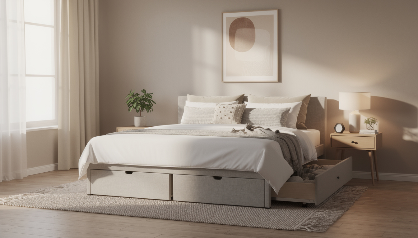 découvrez comment un lit coffre 140 peut vous aider à optimiser l'espace de votre chambre facilement grâce à son rangement pratique et design.