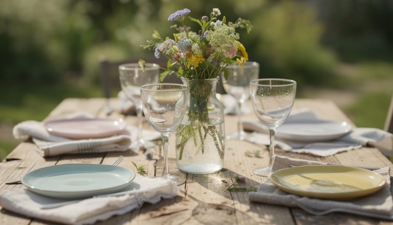 découvrez une astuce naturelle et économique à moins de 4 € pour décorer votre table printanière avec élégance, sans avoir besoin de sortir la nappe.