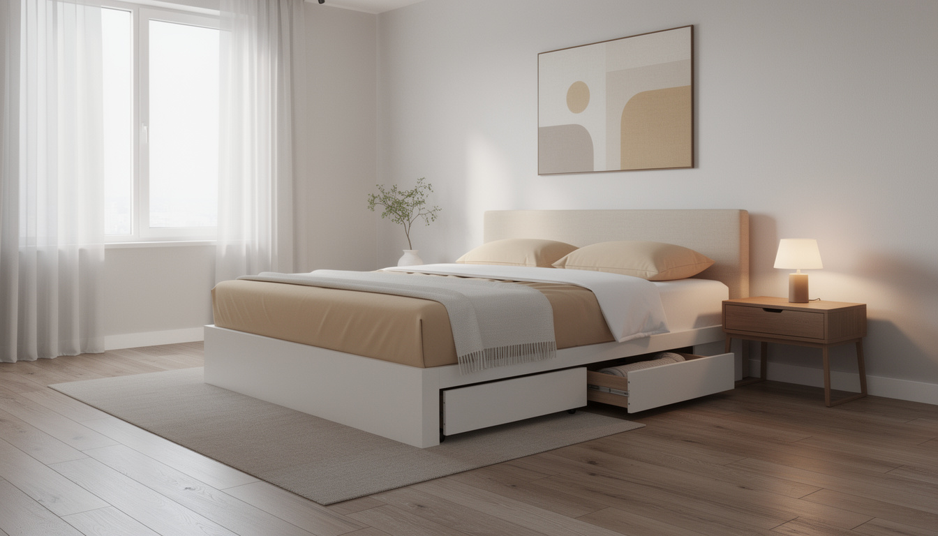 découvrez tout sur le lit coffre 90x190 : un meuble gain de place offrant un rangement pratique et optimisé pour votre chambre.