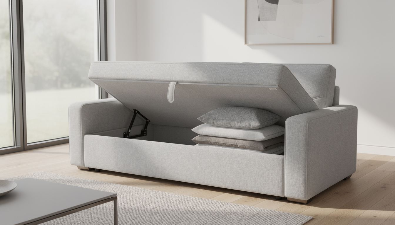 découvrez notre canapé convertible avec coffre, alliant design, confort optimal et espace de rangement pratique pour votre intérieur.