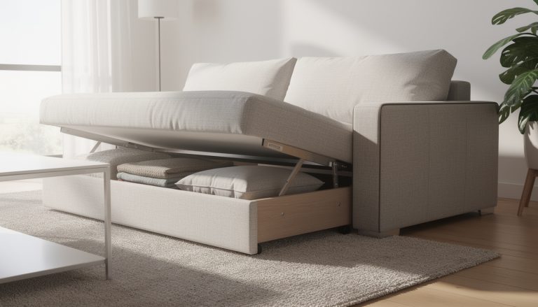découvrez notre canapé convertible avec coffre, alliant confort optimal et espace de rangement pratique pour votre intérieur.