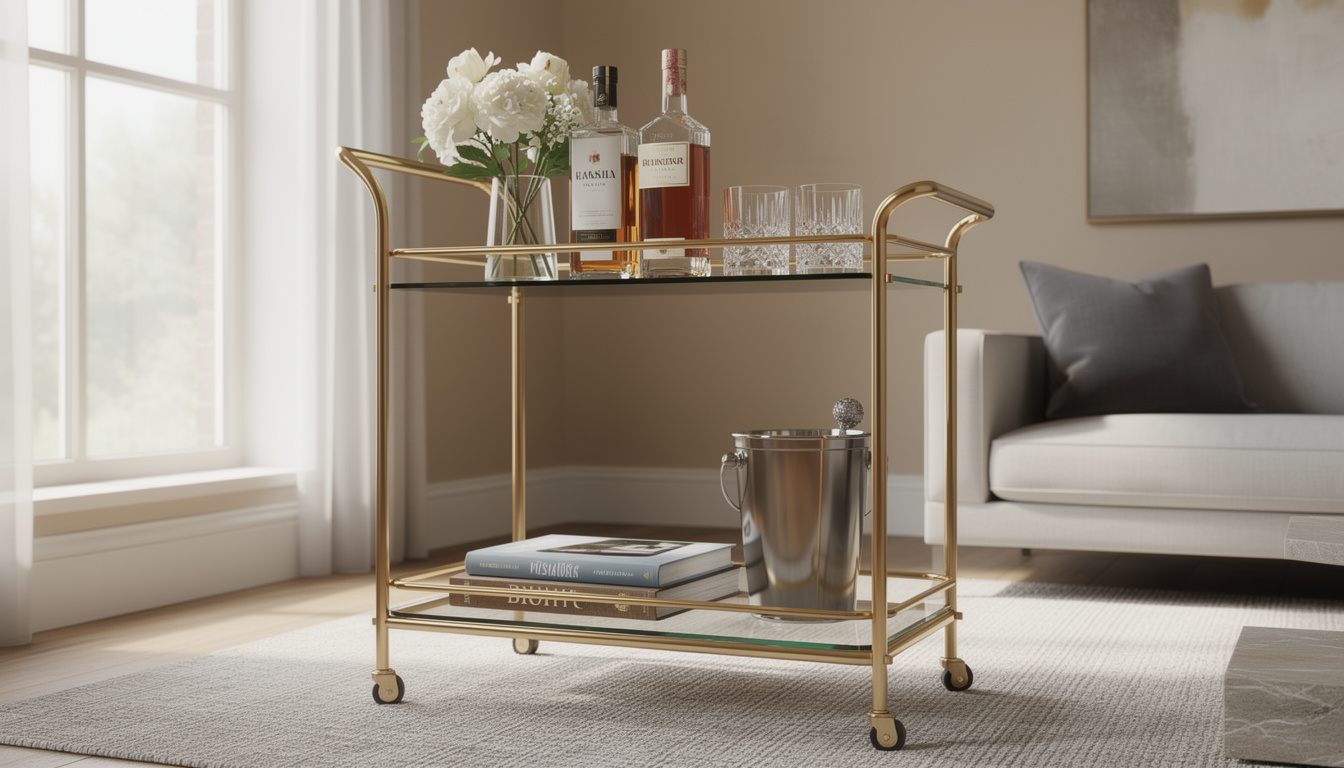 découvrez cette desserte au style boutique, l'alliée parfaite pour organiser et embellir votre intérieur avec élégance et simplicité.