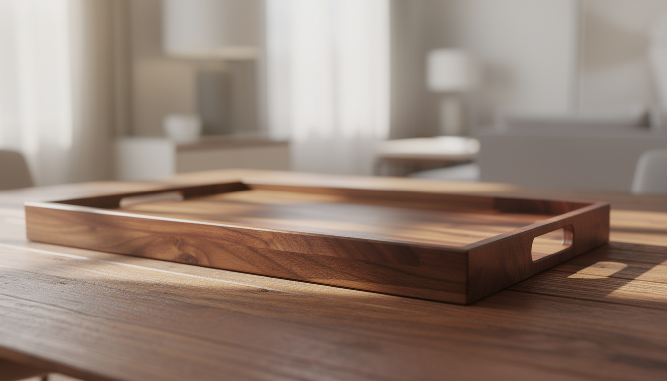 découvrez comment un simple changement de plateaux en bambou pour un bois précieux a transformé mon intérieur, laissant mes invités étonnés comme si j'avais tout rénové.