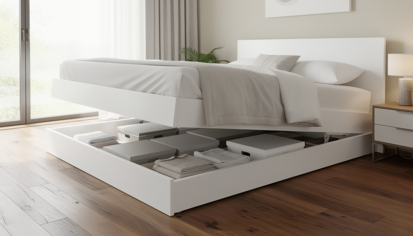 découvrez notre lit coffre blanc, alliant élégance et praticité pour optimiser votre espace de rangement avec style et fonctionnalité.