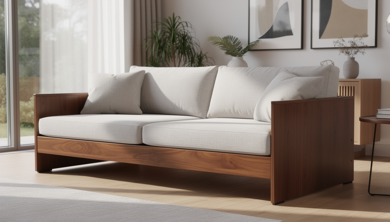 découvrez notre canapé convertible en bois, alliant praticité et esthétisme pour sublimer votre salon avec élégance et confort.
