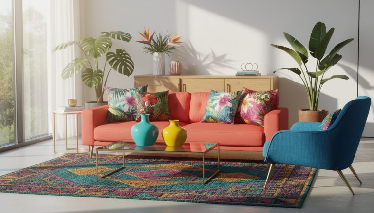 découvrez les tendances déco de l'été 2026 : dites adieu aux motifs neutres et adoptez des intérieurs éclatants et dynamiques pour un style moderne et vibrant.