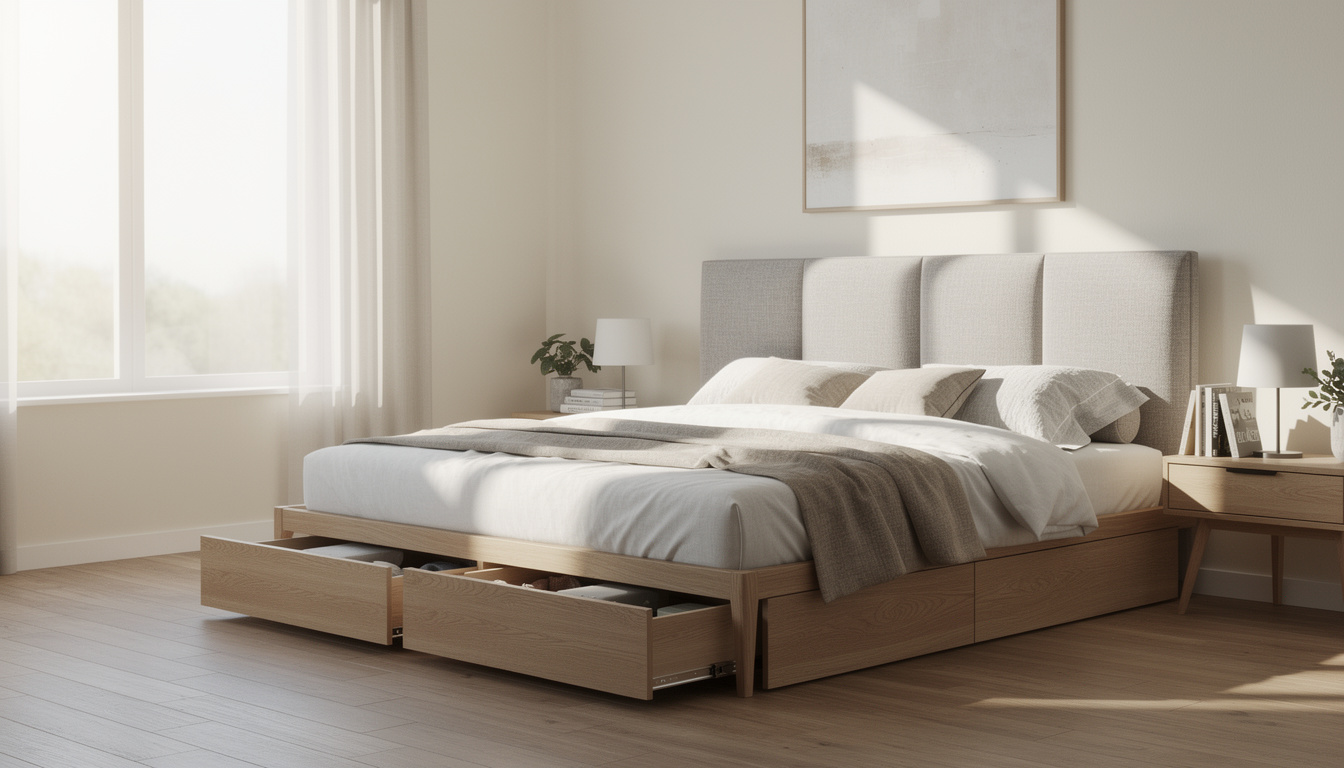 découvrez comment un lit coffre avec tête de lit peut maximiser votre espace de rangement tout en offrant un confort optimal pour des nuits réparatrices.